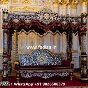 Wood Carving Swing Design with Stylish Decorative Features No-3135