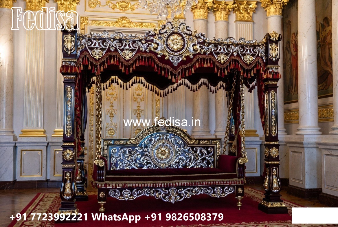 Wood Carving Swing Design with Stylish Decorative Features No-3135