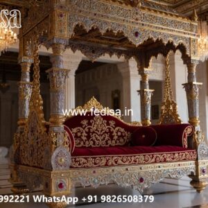 Artistic Wood Carving Swing Design with Wooden Heritage Style No-3142