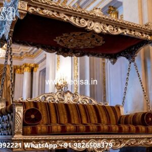 Royal Wood Carving Swing Design with Palace Inspired Carving No-3147