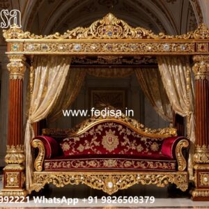 Luxury Wood Carving Swing Design for Sophisticated Home Interiors No-3150