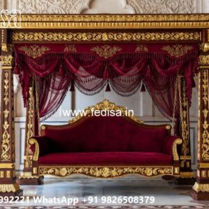 Classic Wooden Swing Design for Luxury Villa Interiors
