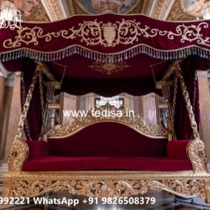 Wooden Swing Design with Royal Palace Inspired Look No-3190