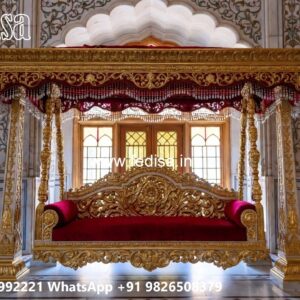 Elegant Wooden Swing Design for Family Relaxation Space No-3196