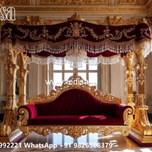 Wooden Swing Design with Beautiful Decorative Carvings No-3197