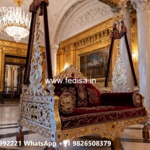 Wooden Swing Design with Elegant Brass Accessories No-3200