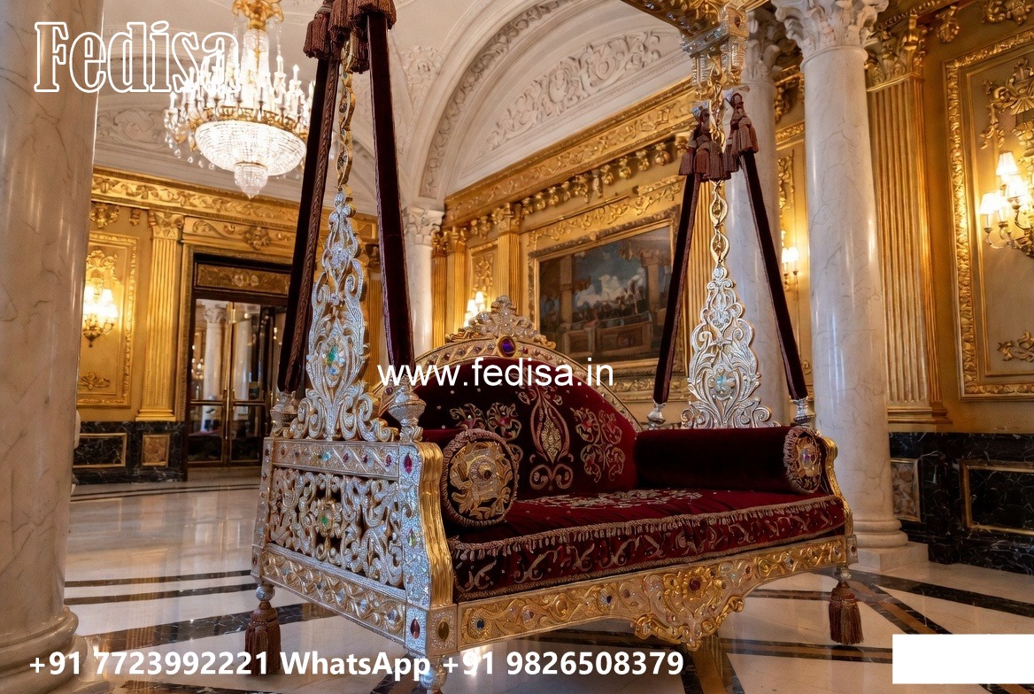 Wooden Swing Design with Elegant Brass Accessories No-3200