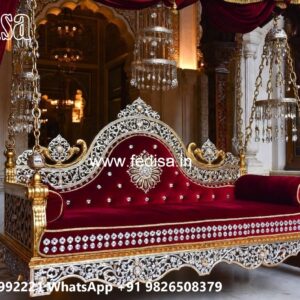 Elegant Wooden Swing Design for Luxury Drawing Rooms No-3213
