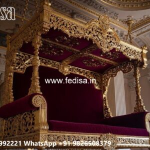 Wooden Swing Design with Elegant Carved Backrest No-3231