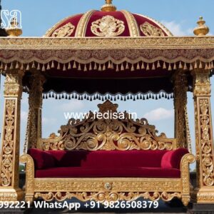 Handcrafted Wooden Swing Design with Royal Elegance No-3241