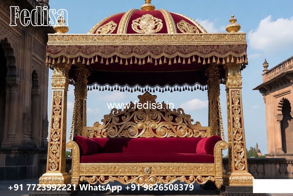 Handcrafted Wooden Swing Design with Royal Elegance No-3241