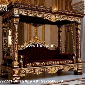 Luxury Swing Design with Decorative Floral Carvings No-3272