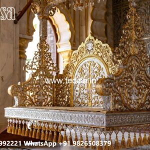 Wooden Royal Swing Design with Decorative Backrest No-3492