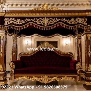Wood Carving Swing Design Ideas for Luxury Home Interiors No-3501