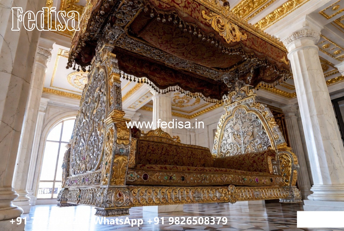 Luxury Wood Carving Swing Design for Indoor Home Decor No-3504