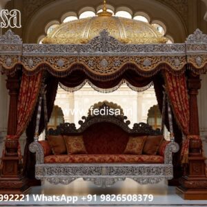 Royal Wood Carving Swing Design with Antique Finish No-3508