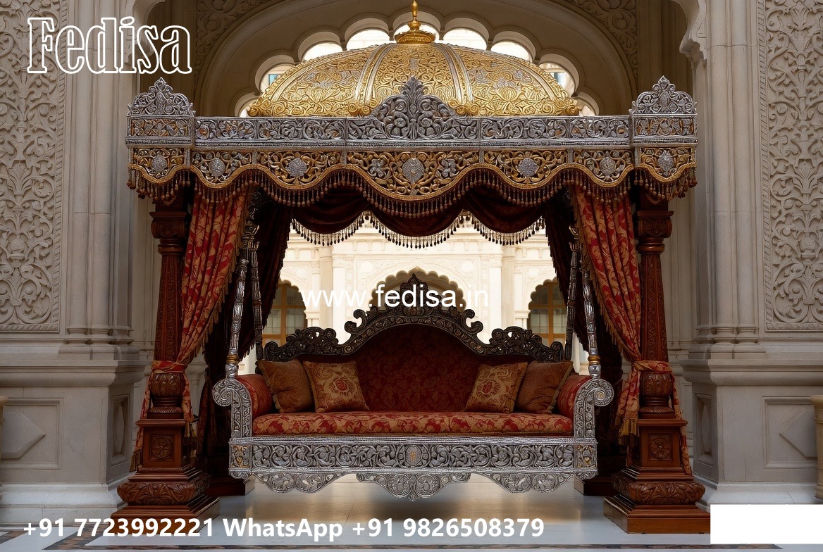 Royal Wood Carving Swing Design with Antique Finish No-3508