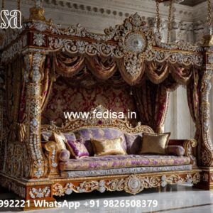 Designer Wood Carving Swing Design for Luxury Villas No-3511