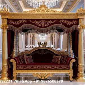 Wood Carving Swing Design with Decorative Wooden Artwork No-3514