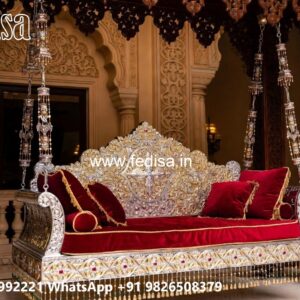 Luxury Wood Carving Swing Design with Brass Chain Style No-3515