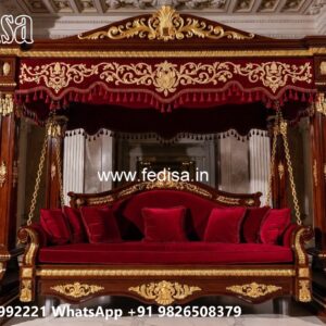 Classic Wood Carving Swing Design for Timeless Home Decor No-3516