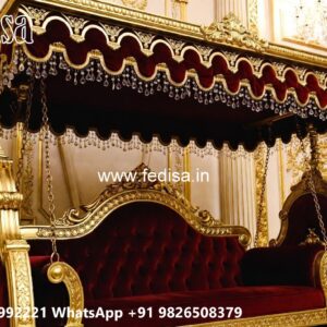 Artistic Wood Carving Swing Design for Elegant Interiors No-3517