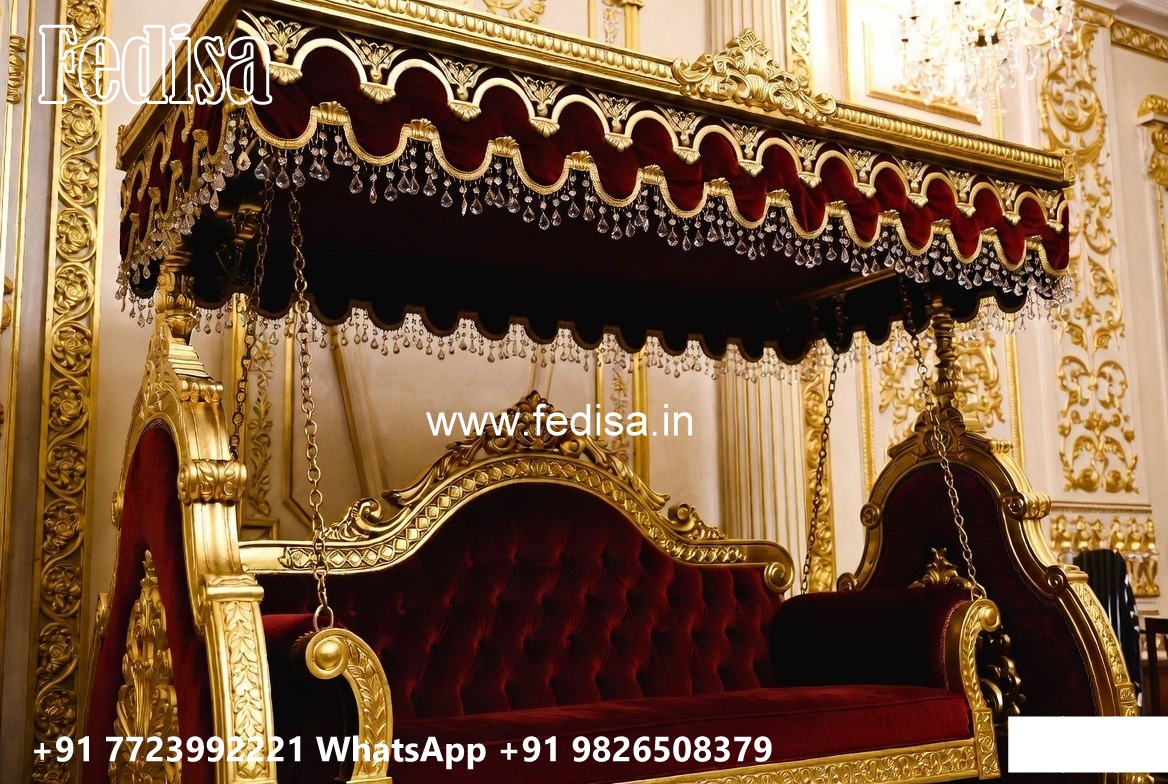 Artistic Wood Carving Swing Design for Elegant Interiors No-3517