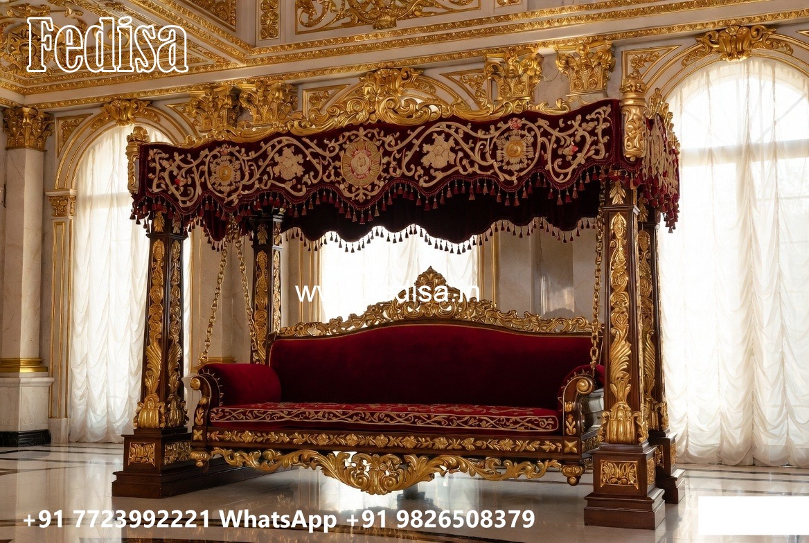 Antique Wood Carving Swing Design with Heritage Look No-3526