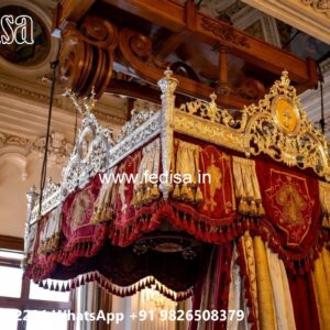 Indoor Wood Carving Swing Design with Premium Finish No-3527