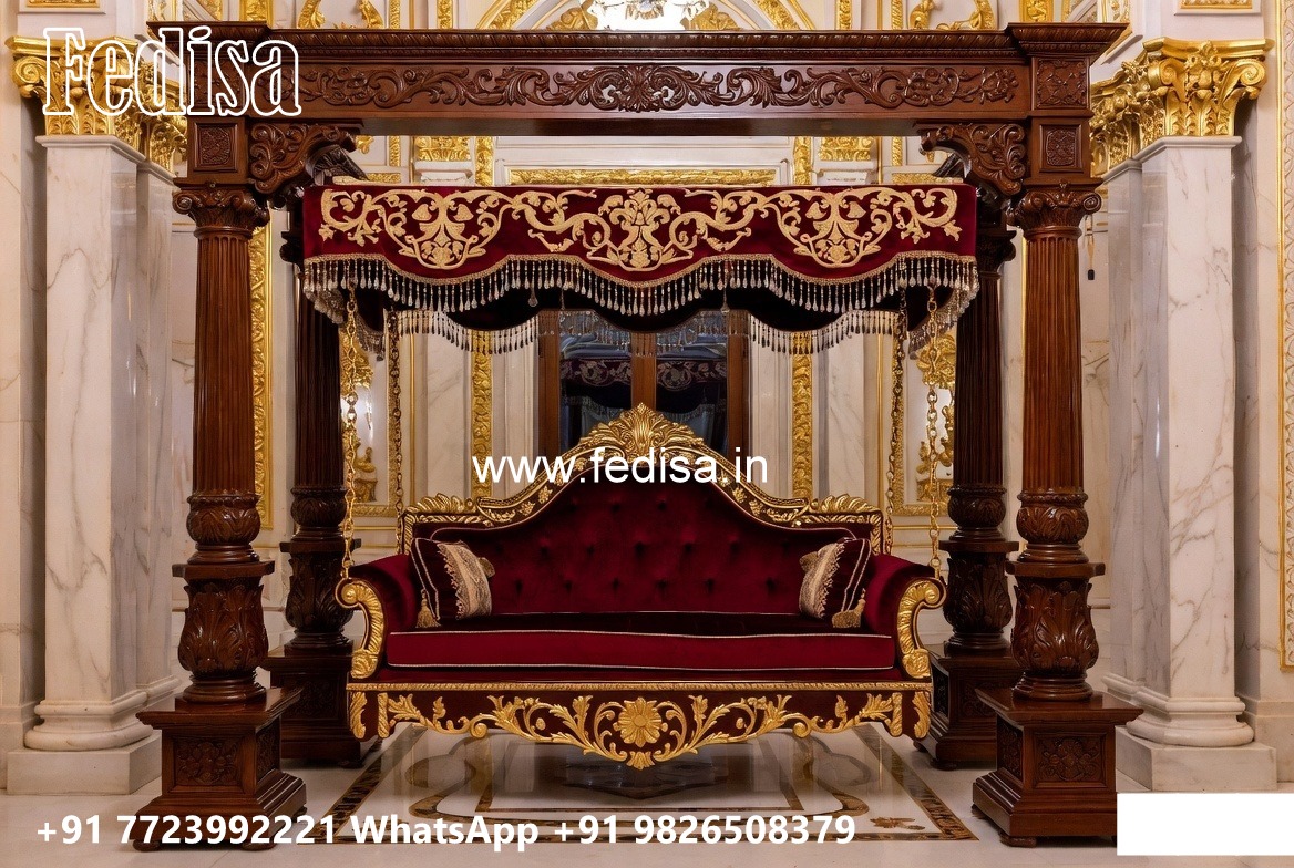 Decorative Wood Carving Swing Design for Hall Spaces No-3528