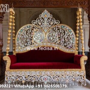 Royal Wood Carving Swing Design for Luxury Interior Styling No-3530