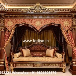 Wood Carving Swing Design for Modern Traditional Homes No-3532