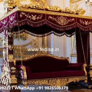 Wood Carving Swing Design with Antique Wooden Texture No-3540