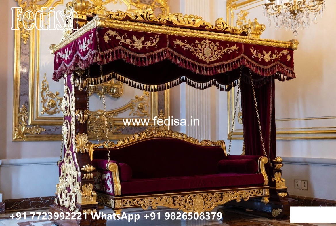 Wood Carving Swing Design with Antique Wooden Texture No-3540