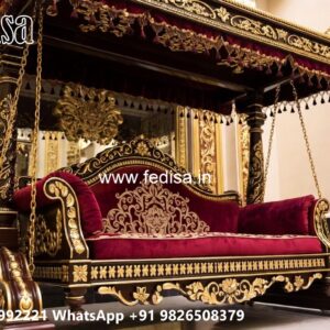Premium Wood Carving Swing Design for Spacious Halls No-3543