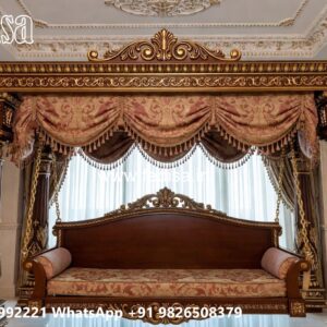 Wood Carving Swing Design with Intricate Wooden Patterns No-3551