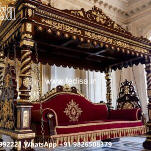 Indoor Wood Carving Swing Design for Comfortable Seating No-3554