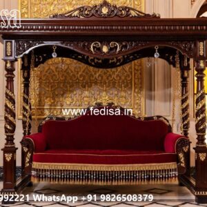 Traditional Wood Carving Swing Design for Indian Homes No-3556