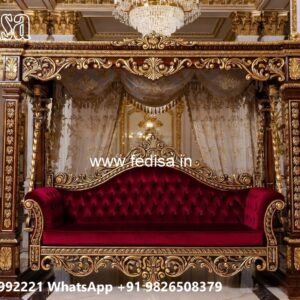 Wood Carving Swing Design with Rich Wooden Detailing No-3558