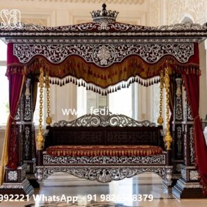 Stylish Wood Carving Swing Design for Modern Interiors No-3559