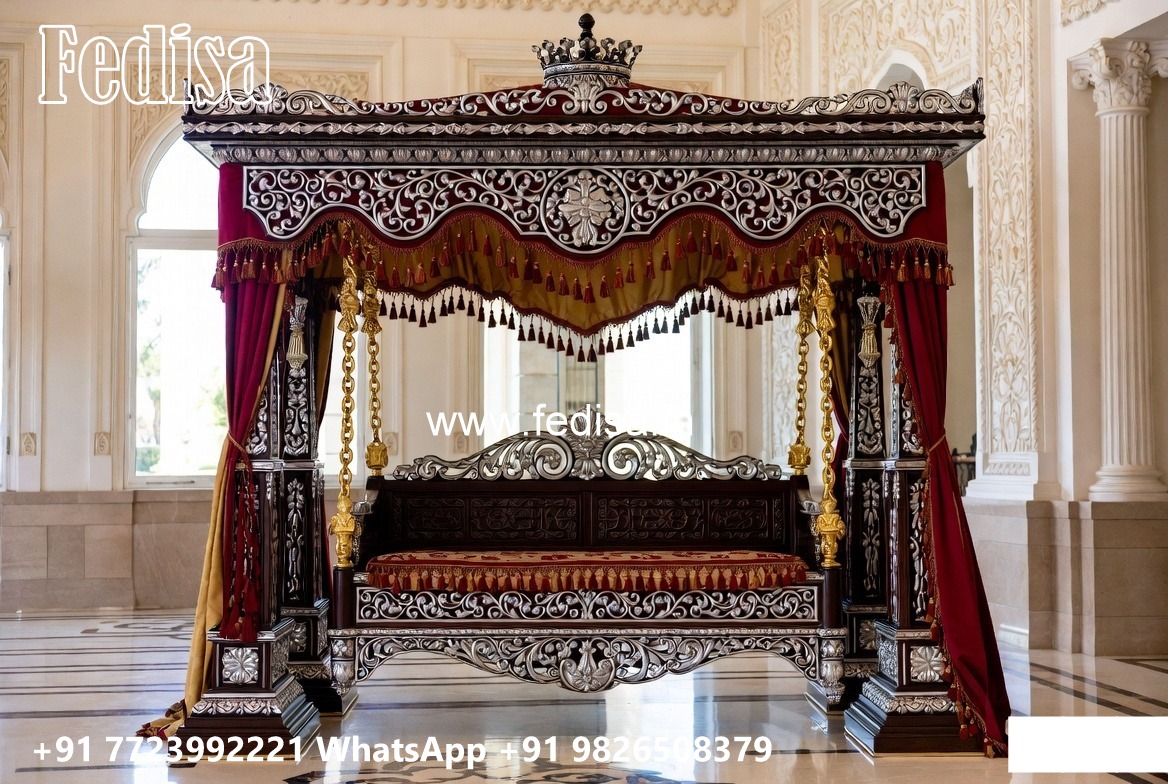 Stylish Wood Carving Swing Design for Modern Interiors No-3559