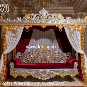 Royal Wood Carving Swing Design for Grand Villa Interiors No-3563
