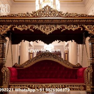 Stylish Wood Carving Swing Design for Heritage Homes No-3569