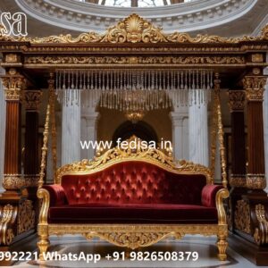 Luxury Wood Carving Swing Design for Stylish Living Spaces No-3574