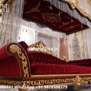 Luxury Wood Carving Swing Design with Rich Craftsmanship No-3591
