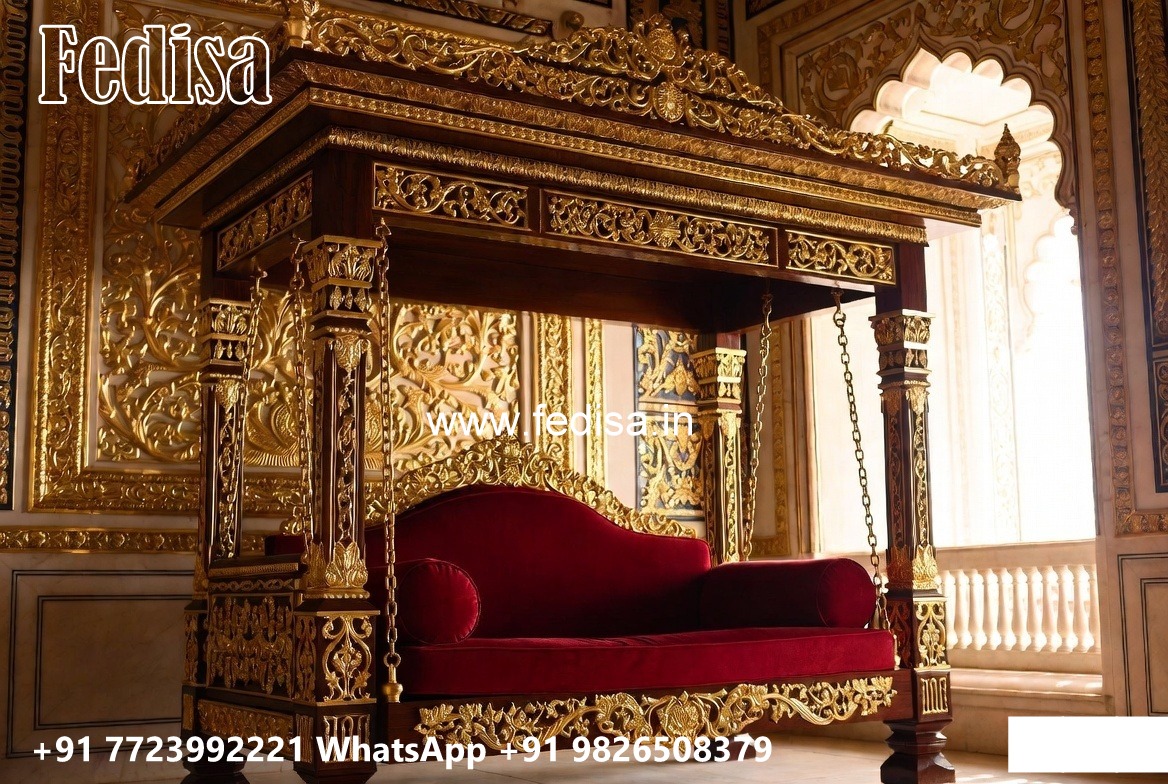 Custom Wooden Swing Design for Premium Home Interiors No-3614