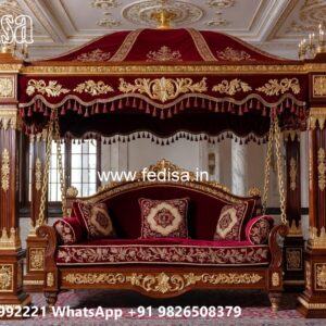 Premium Indoor Wooden Swing Design with Cushion Comfort No-3627
