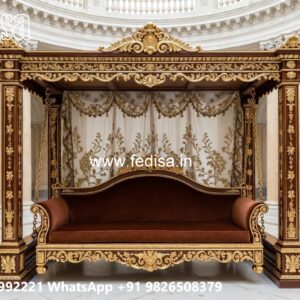 Artistic Wooden Swing Design with Elegant Finishing No-3631