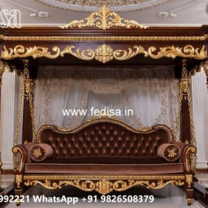 Wooden Swing Design for Luxury Balcony Decor Inspiration No-3638