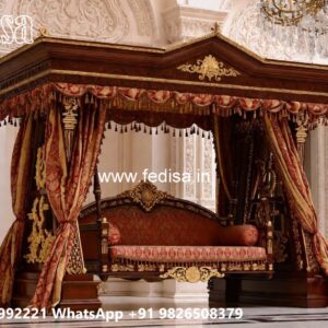 Stylish Wooden Swing Design for Drawing Room Beauty No-3641